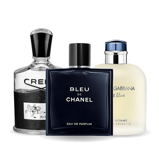 Sada 3 Parfémů Bleu De Chanel, Creed Aventus, Light Blue Dolce Gabbana 100ml