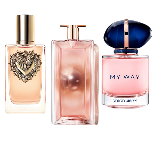 Sada 3 Parfémů Dolce & Gabbana Devotion, My Way Giorgio Armani, Lancôme Idôle 100ml